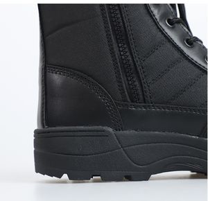 Bottes tactiques d'hiver TSB09 avec doublure en polaire, respirantes, avec fermeture éclair latérale, chaudes, bottes tactiques thermiques, chaussures chaudes - Product Image 5