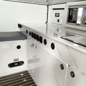Camper <span class=keywords><strong>4x4</strong></span> coulissant et escamotable pour pick-up, extensible, taille personnalisée, porte arrière, tente, climatisation et réfrigérateur pour pick-ups légers et camping en plein air - Product Image 6