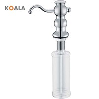 Distributeur de savon mousse mural en métal chromé traditionnel KOALA KD-009 avec garantie de 5 ans, écologique, pour usage hôtelier