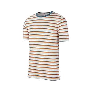 Camisetas Deportivas Nike para Hombre, Tejido Waffle, Blanco/Azul Marino/Naranja, Franja Club, Algodón/Fibra de Bambú, Teñido en Prenda |   100% Auténtico - Product Image 3
