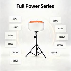 60W 320W 800W 1400W <b>LED</b> Inflatable Balloon <b>Light</b> Outdoor Waterproof <b>Working</b> <b>Light</b> Tower Moon <b>Light</b> with Portable Tripod Stand - Product Image 2