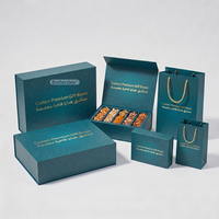 Caja Rígida Magnética Biodegradable para Baklava, Diseño Personalizado, Suministrada por Fábrica, Caja de Regalo de Lujo para Ramadán con Bolsa de Regalo para Eid