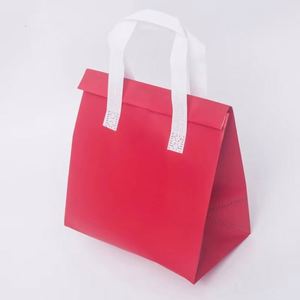 Sac isotherme de transport grand format en non-tissé Ripstop avec logo personnalisé et feuille d'aluminium pour repas à emporter - Product Image 5