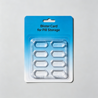 Emballage personnalisé pour pilules vides, flacon pour capsules, plateau en plastique 3D, emballage de comprimés sous blister, cartes blister 3D avec boîte de présentation