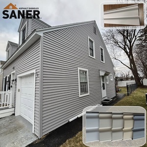 Phong Cách Hiện Đại Ngoài Trời Sử Dụng Giá Rẻ Giá PVC Vinyl Siding Bền Cao Hiệu Suất Uv-Chống Vinyl Siding Bên Ngoài Bức Tường Bảng Điều Khiển - Product Image 1