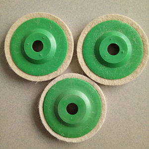 Disque de polissage en laine 100 mm pour application de polissage sur meuleuse d'angle - Product Image 2