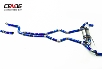 Sistem Knalpot Catback Baja Tahan Karat Cende Poles Berkilau, Penjualan Terbaru untuk 24 untuk M340 3.OT