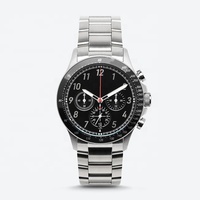 Jam tangan otomatis baja tahan karat pria, arloji Bezel keramik kronograf Label pribadi pabrik