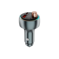 Chargeur de voiture HUGEEL 30W en gros avec charge rapide PD, Bluetooth et FM, lumière LED pour port USB-C, téléphone, tablette, kit voiture
