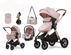 Poussette de <span class=keywords><strong>luxe</strong></span> 3-en-1 avec siège surélevé pour bébé, idéale pour les sorties - Product Image 6