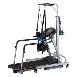 Penjepit rehabilitasi berjalan, alat pengangkat Gait perangkat pelatihan elektrik tanpa berat dengan Treadmill medis kecepatan lambat