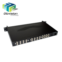 الرقمية 12 موالف/ip إلى rf qam transmodulator مع جهاز تشويش إذاعي الخيار DVB-T2 أو DVB-S2 أو CI وحدة
