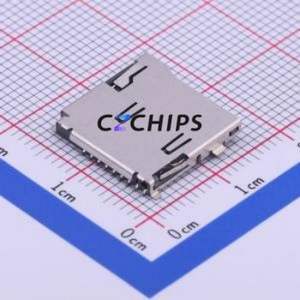 TF-015 SD Card / Memory Card Connector SMD Connector Self-Return Type MicroSD Card (TF Card) Card Holder 2mm - Product Image 1