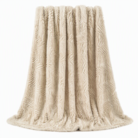 Plaid de luxe en fausse fourrure de lapin brossée, double couche, super doux et chaud, imprimé, en peluche, pour lit et canapé, idéal pour l'hiver