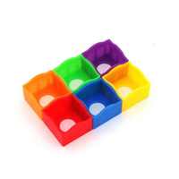 Accessoire de billard de haute qualité coloré 144 pc/boîte porte-craie de billard en plastique mallette de rangement pour queue de billard