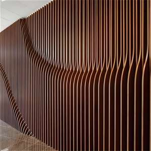 Cloison <span class=keywords><strong>de</strong></span> séparation intérieure Décoration murale extérieure Lames <span class=keywords><strong>de</strong></span> bandes métalliques en aluminium Panneaux <span class=keywords><strong>de</strong></span> revêtement <span class=keywords><strong>de</strong></span> <span class=keywords><strong>mur</strong></span> rideau <span class=keywords><strong>de</strong></span> façade - Product Image 3