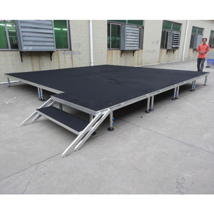Quick setup stable <b>stage</b> aluminum outdoor performance four legs <b>stage</b> - Product Image 6