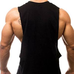 Débardeur de sport pour homme personnalisé avec logo OEM, en coton tricoté et élasthanne, séchage rapide, respirant, décontracté, été - Product Image 5