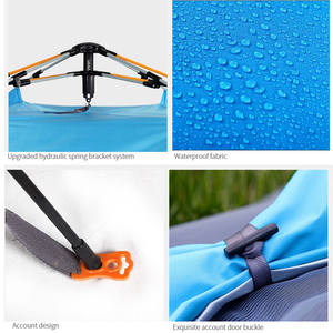 アウトドア防水<span class=keywords><strong>2</strong></span>-3人用キャンプハイキングビーチ折りたたみ式自動ポップアップインスタントキャンプテント（中国製） - Product Image 4