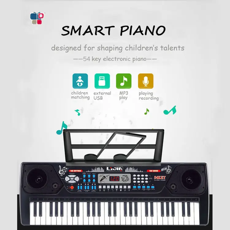 54 Keys mic girls gifts educational toys electronic keyboard organ instrument piano