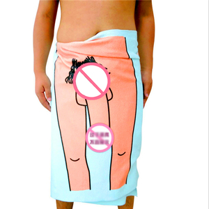 Serviette de bain avec imprimé de pénis <span class=keywords><strong>pour</strong></span> hommes, serviette de voyage de plage <span class=keywords><strong>pour</strong></span> femmes, de Sport, de Gym, de salle de bain, créative, avec poitrine nue, cadeau de <span class=keywords><strong>blague</strong></span> - Product Image 3