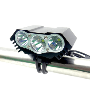 3 LED Xe Đạp ánh sáng 2000 Lumens 3 chế độ LED đi xe đạp ánh sáng phía trước xe đạp ánh sáng đèn pin + Pin + Sạc - Product Image 1