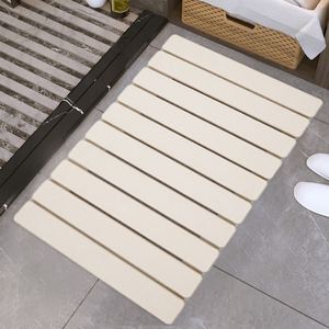 Tapis de salle de bain pliable en pierre de diatomite, séchage rapide, toucher doux, absorbant l'eau - Product Image 1