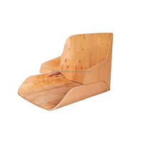 Nouvelle conception moderne et durable, cadre de table en contreplaqué d'eucalyptus courbé avec pieds en métal coloré pour l'école et la maison