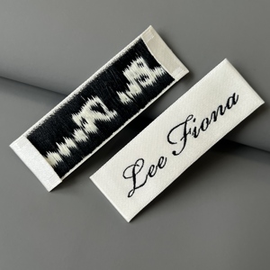 Tiên Tiến Dệt Đánh Dấu Của Nhà Máy Cao Cấp Tùy Chỉnh Quần Áo Thương HIỆU Tự Dính Máy Bay Móc Laser Cắt Hàng May Mặc Nhãn Cho - Product Image 6