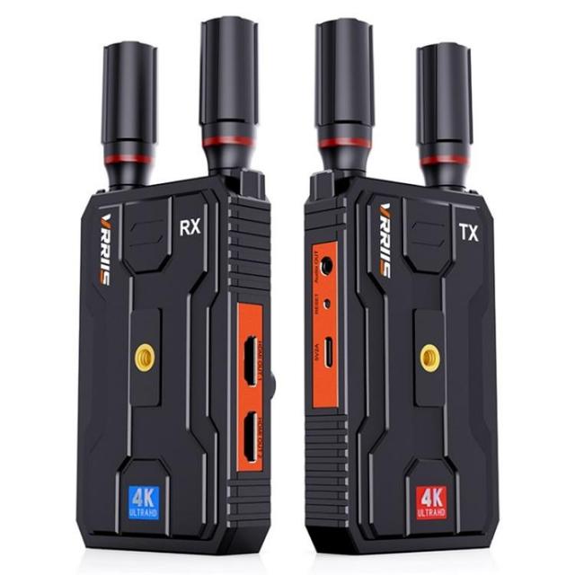 Dual Outputs 4K 400M/1300FT Wireless Video Transmitter Receiver for Indoor/Outdoor Events Football Live Audio Video Accessories