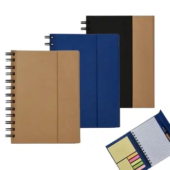 Penutup kardus Notebook Spiral dengan Lift Off penutupan magnetik dengan kertas bergaris NB018 hadiah promosi stiker Keebo Notebook