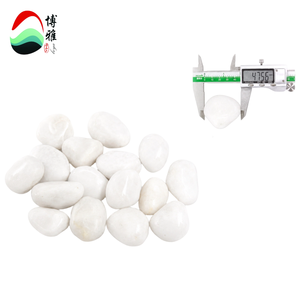Ciottoli di Fiume Bianchi come la Neve Lucidati Premium da 2 Pollici, Pietre Decorative Naturali Ecologiche <span class=keywords><strong>per</strong></span> Giardino, Paesaggistica, Cortile e Esterni - Product Image 2