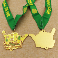 Médailles de récompense sportives en métal plaqué or, personnalisées, durables, gravées en 3D, multicolores, pour karaté, boxe, course, avec lettrage en relief, à prix abordable