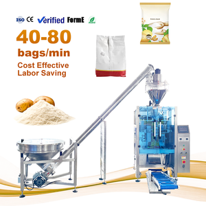 Petite machine d'emballage verticale automatique pour poudre 500g 1kg, machine de remplissage et d'emballage pour amidon de pomme de terre et amidon de maïs - Product Image 1