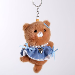 Pendentif Peluche Panda Rouge 13cm, Rembourré Coton PP, Cadeau de Fête, Unisexe, Porte-clés pour Sac, Matière Polyester, 14 ans et plus - Product Image 4