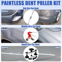 Kit de réparation de bosses sans peinture 149 pièces avec marteau à inertie, languettes adhésives pour élimination de bosses de grêle/portes/dents, ensemble d'outils de réparation de carrosserie automobile DIY