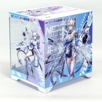 Caja de Ordenador de Escritorio para Juegos NPC NEXUS Theme Mini-ITX Vertical de Aleación de Aluminio con Panel Lateral Transparente y Diseño Personalizable