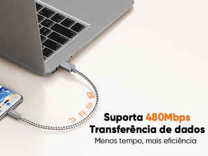 Cavo USB-A a C per Ricarica Rapida 3A con Schermatura Intrecciata e Rivestimento in PVC, Cavo Dati USB 2.0 - Product Image 4