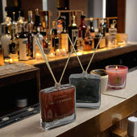 Diffuseur de parfum de luxe LunaLith pour la décoration de la maison |   Diffuseur d'ambiance élégant à bâtonnets en rotin, parfum longue durée pour salon