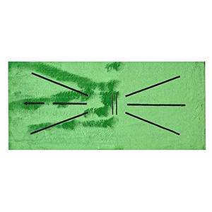 Ayuda de entrenamiento de golf, guía de entrenamiento, respaldo de goma verde, estera de oscilación, análisis de golpear el camino de golf, Alfombra de golf, tablero divot - Product Image 1