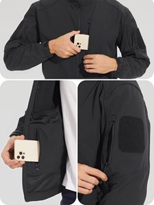 Veste Homme Logo Personnalisé Veste Noire Veste à Capuche Mans Vestes et Manteaux Veste pour l'Hiver - Product Image 2