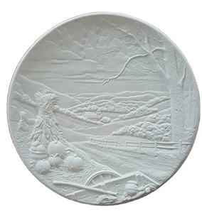 Assiette en biscuit <span class=keywords><strong>de</strong></span> grès non émaillé non peint pour la <span class=keywords><strong>peinture</strong></span> à la main d'enfants - Product Image 4