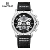 NAVIFORCE Officiel 8077 Montre de Luxe pour Hommes Chronographe Montre à Aiguilles Marque Propre Montres Sport Actuelles 2026