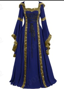 <strong>Plus</strong> <strong>Size</strong> <strong>Women</strong> Medieval Renaissance Gothic Cosplay Hooded Long Dress Vintage Steampunk Fancy Clothing <strong>Halloween</strong> <strong>Costume</strong> - Product Image 4