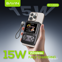 BAVIN Nuevo Producto PC1200S Consola de Juegos Integrada, Banco de Energía Inalámbrico de 15W para Teléfono Celular