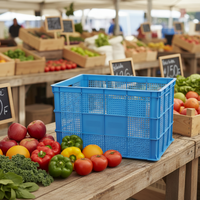 755 caisses en plastique PP de haute qualité, empilables, pour le stockage des fruits et légumes