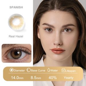 Freshgo commercio all'ingrosso di lenti a contatto per gli occhi spagnolo morbido 40% acqua annuale <span class=keywords><strong>cosmetici</strong></span> Lentille De Couleur lenti a contatto naturali - Product Image 2