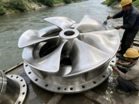Generator Energi Bebas 150KW-2MV Turbin Pelton Hidro Sistem Roda Gila Baja untuk 50kw