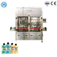 Remplisseuse automatique à 8 têtes à piston linéaire 500ml-5000ml Haute Précision ±0.5% pour Miel, Confiture, Sauce, Ketchup