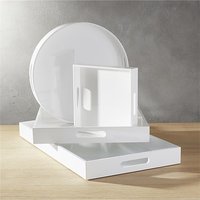 Plateau de service en acrylique noir gâteau pain aliments fruits Snack farine sucre bonbons biscuit douche bijoux présentoir Lucite plateaux luxe